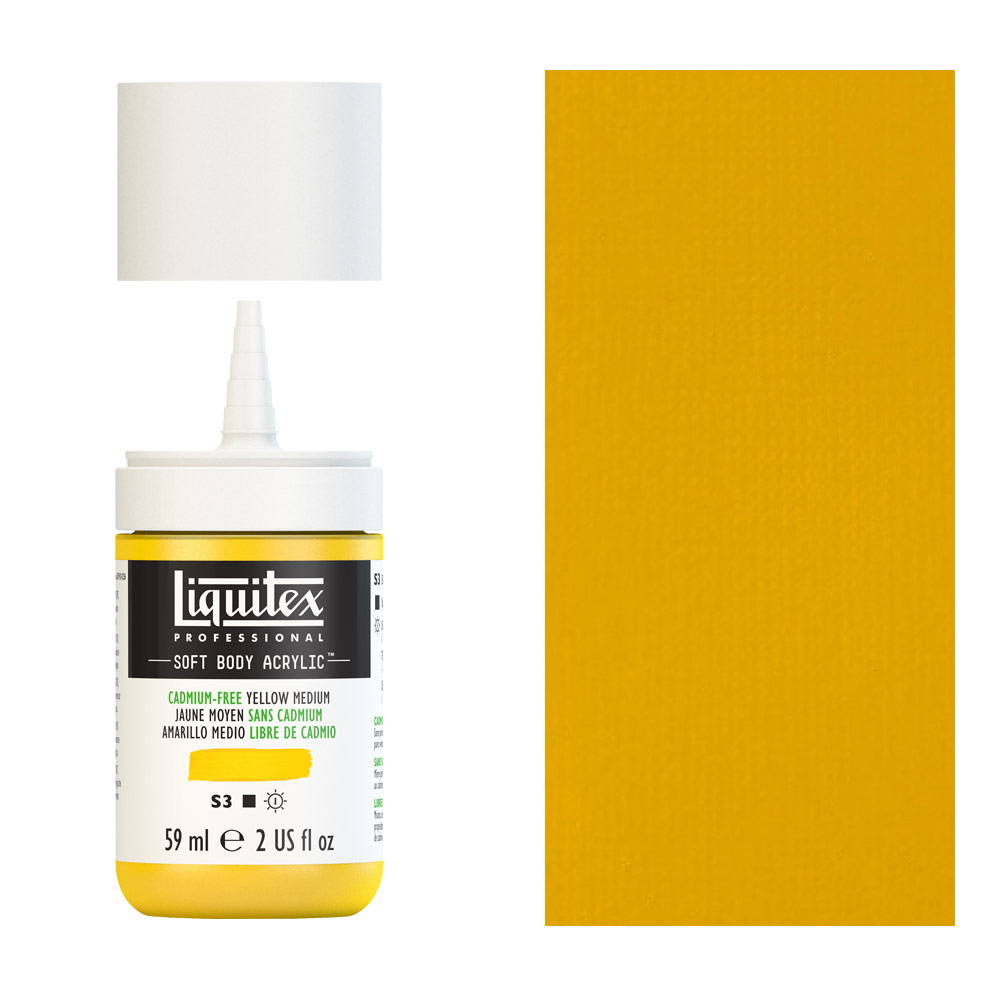 Liquitex Professional Soft Body Acrylic 2oz - Cadmium-Free Yellow Medium
