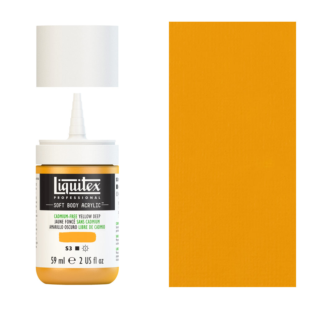 Liquitex Professional Soft Body Acrylic 2oz - Cadmium-Free Yellow Deep