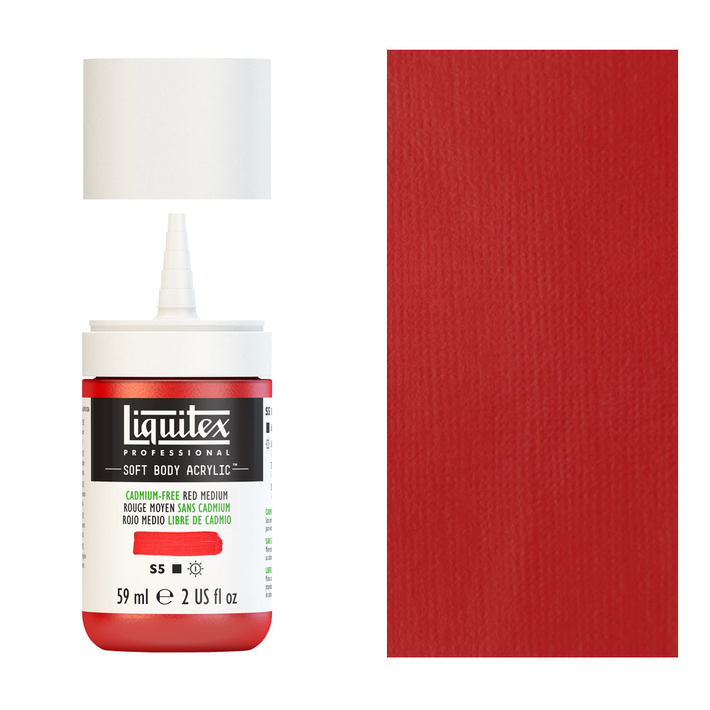 Liquitex Professional Soft Body Acrylic 2oz - Cadmium-Free Red Medium