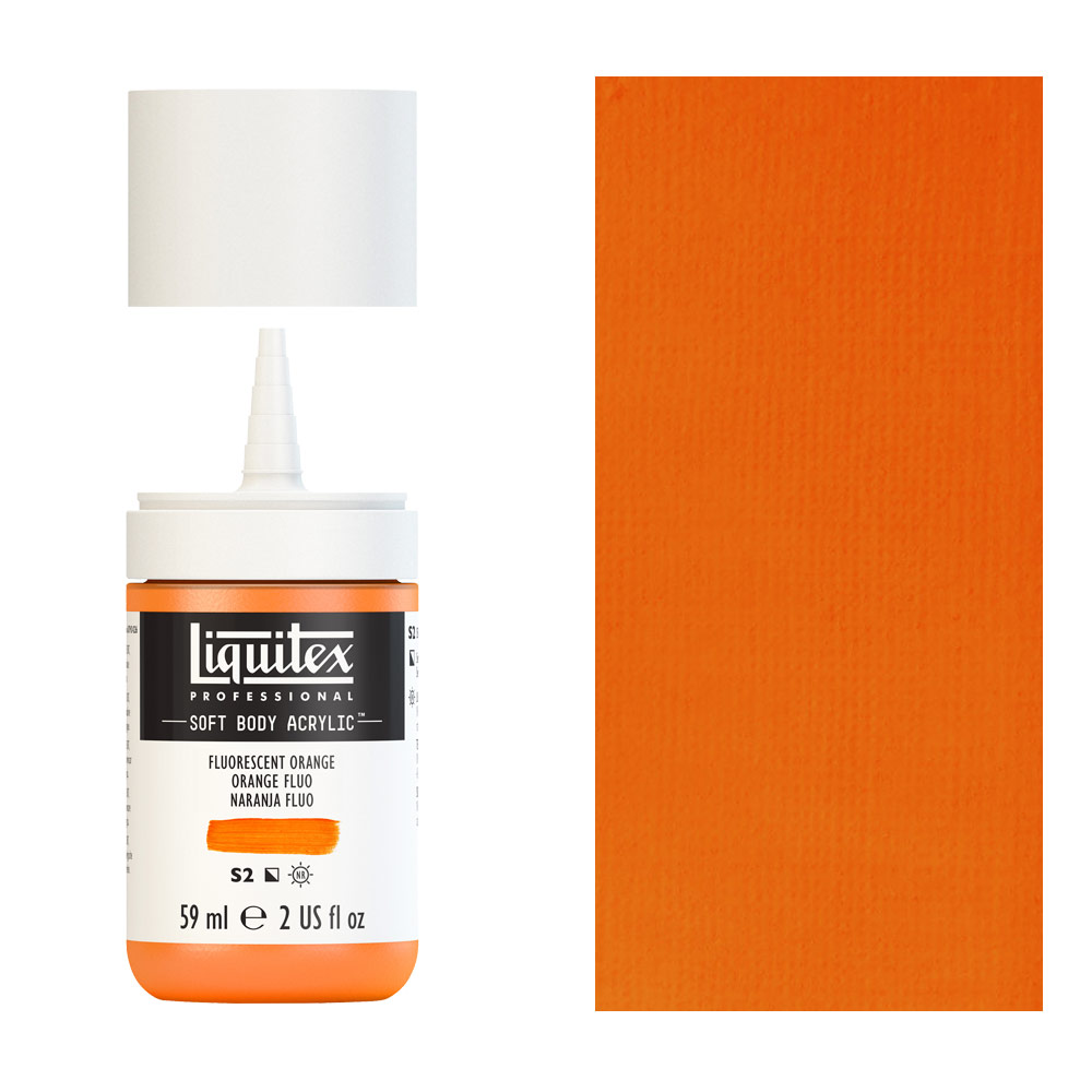 Liquitex Professional Soft Body Acrylic 2oz - Fluorescent Orange