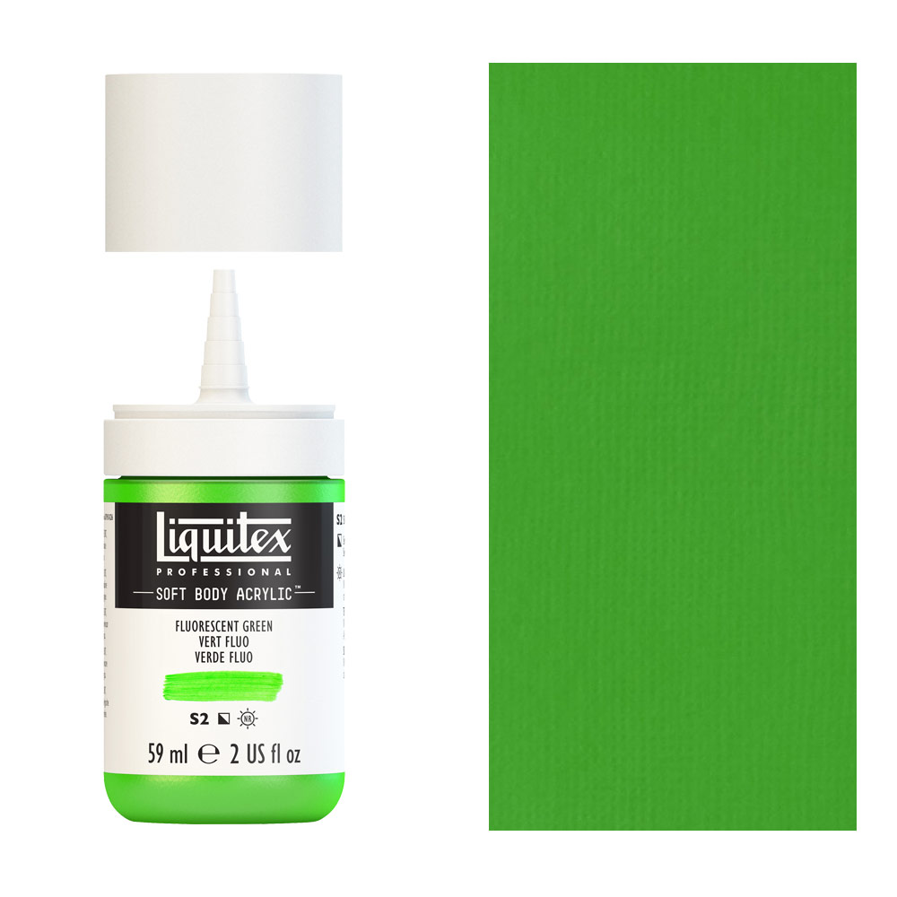 Liquitex Professional Soft Body Acrylic 2oz - Fluorescent Green