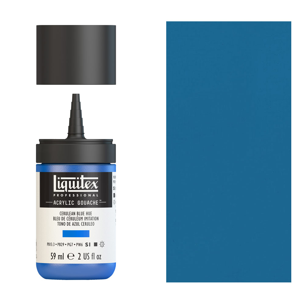 Liquitex Acrylic Gouache 2oz - Cerulean Blue Hue
