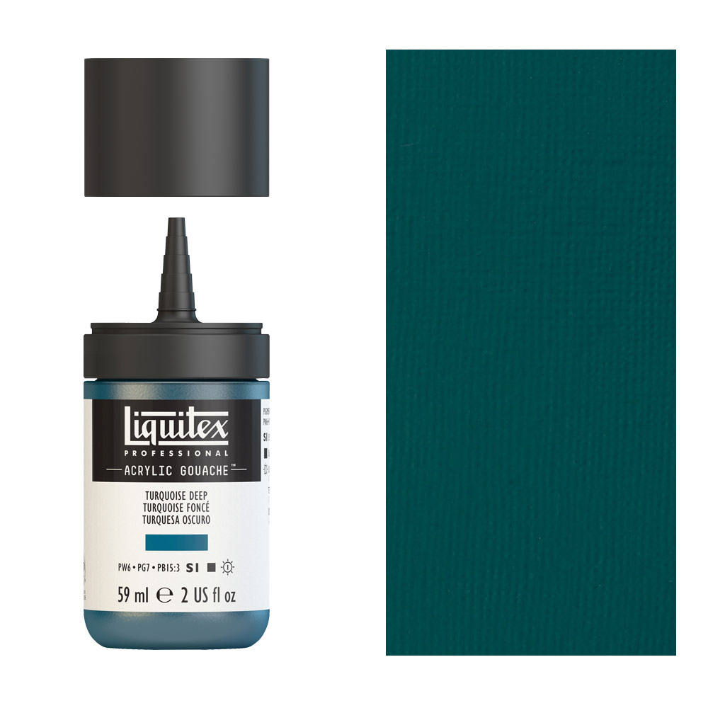 Liquitex Acrylic Gouache 2oz - Turquoise Deep