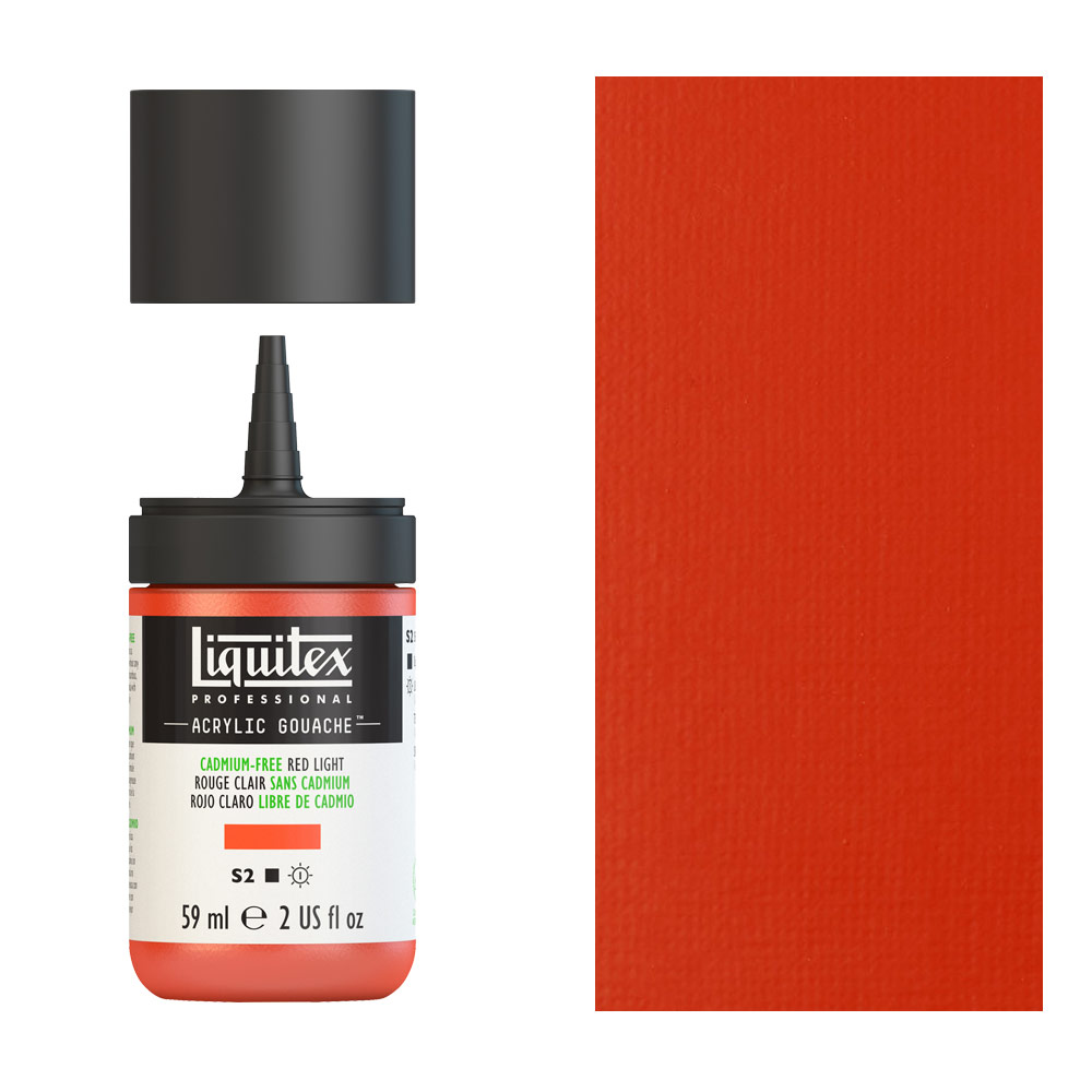 Liquitex Acrylic Gouache 2oz - Cadmium-Free Red Light