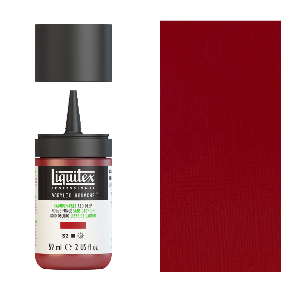 Liquitex Acrylic Gouache 2oz - Cadmium-Free Red Deep