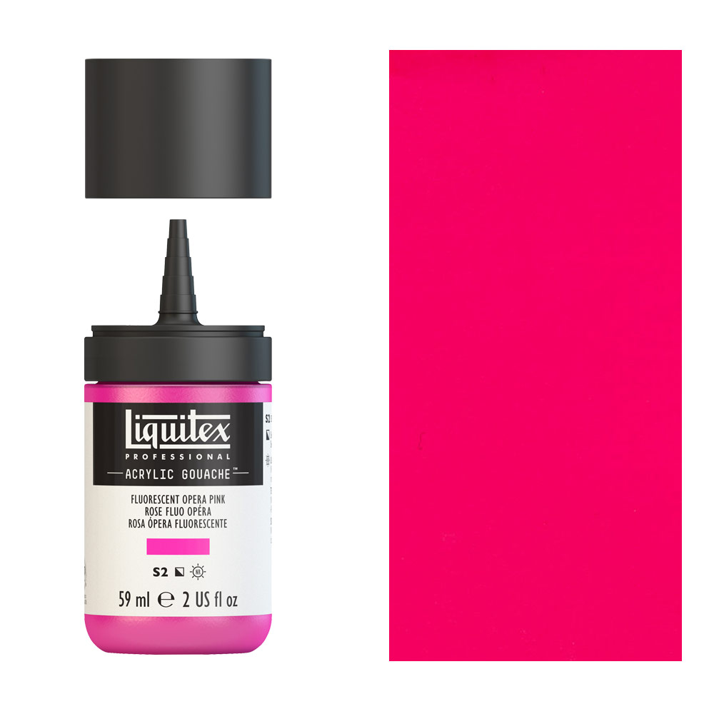 Liquitex Acrylic Gouache - Fluorescents, Set of 6, 59 ml