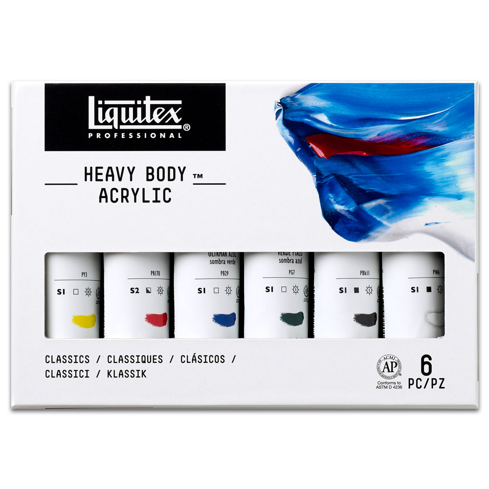 Liquitex Professional Heavy Body Acrylic 2oz. Classic 6 Set