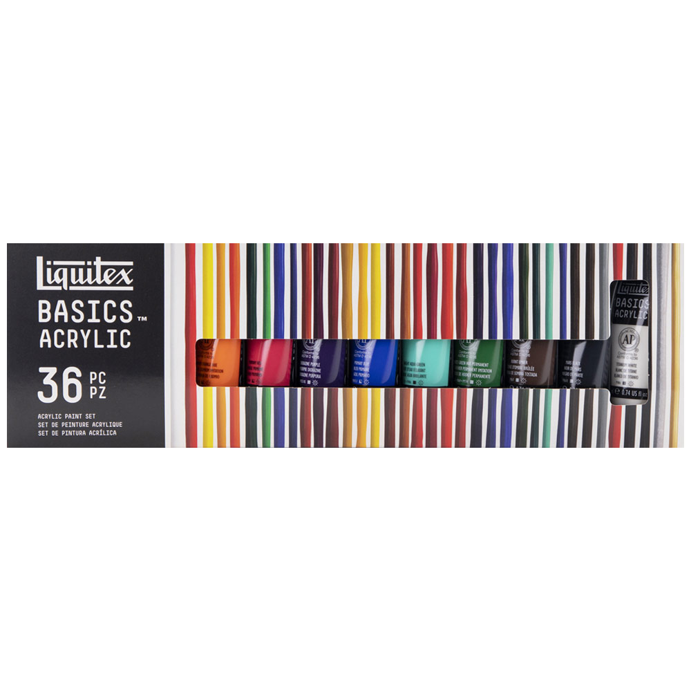 Liquitex Basics Acrylic Color Set 36 Colors 22ml