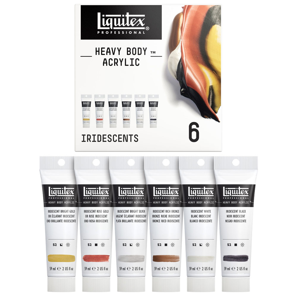 Liquitex Professional Heavy Body Acrylic 6 x 59ml Set Iridescents