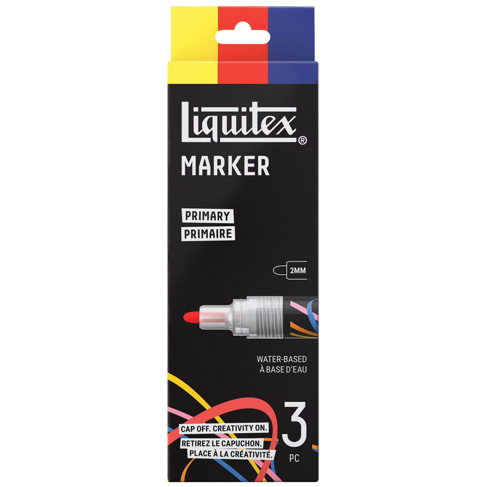 Liquitex Water-Based Acrylic Marker 2mm 3 Set Primary
