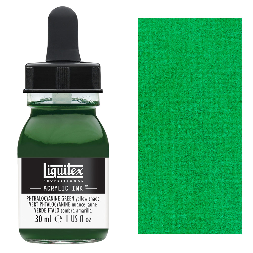 Liquitex Professional Acrylic Ink 30ml Phthalocyanine Green Yellow Shade