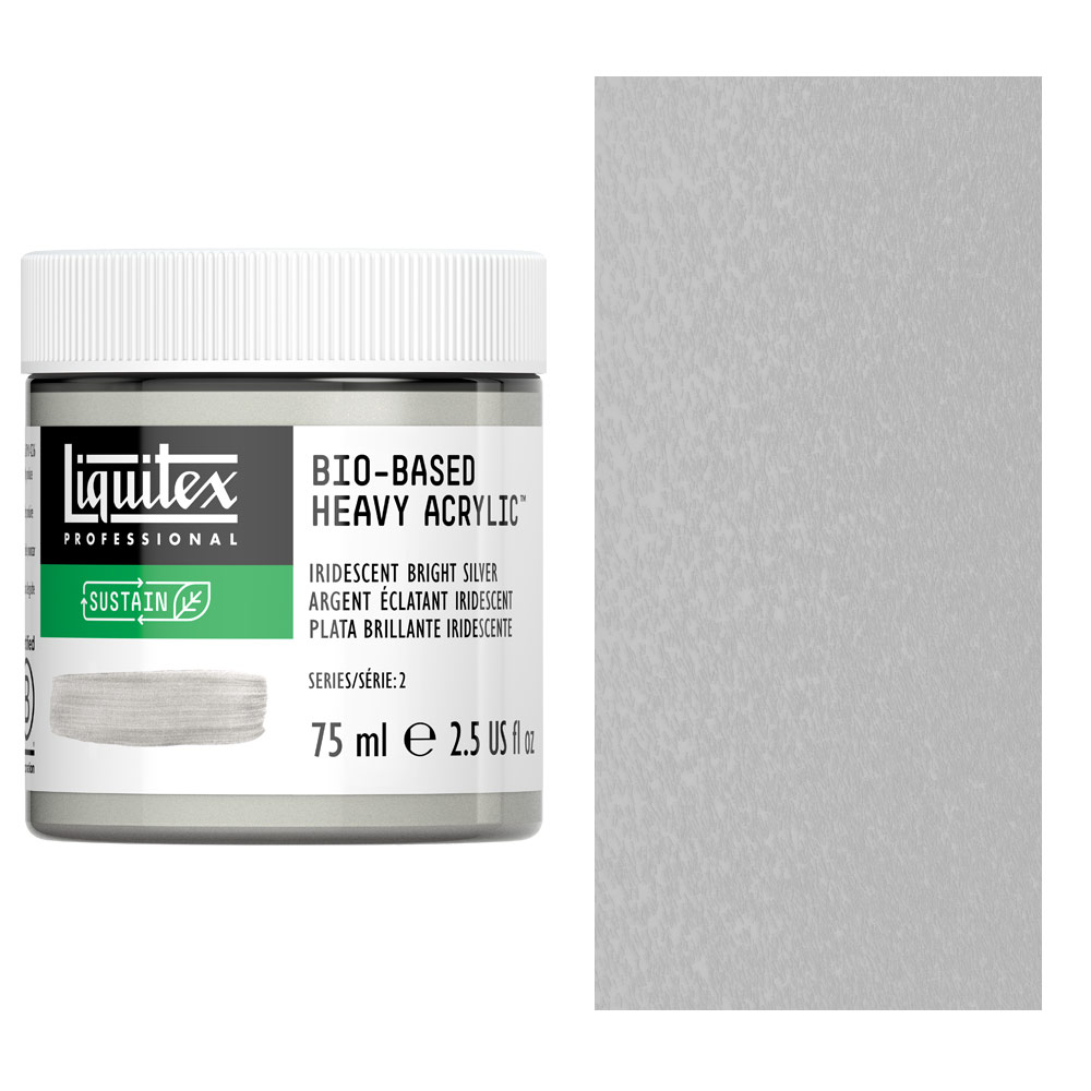 Liquitex Professional Bio-Based Heavy Acrylic 75ml Iridescent Bright Silver