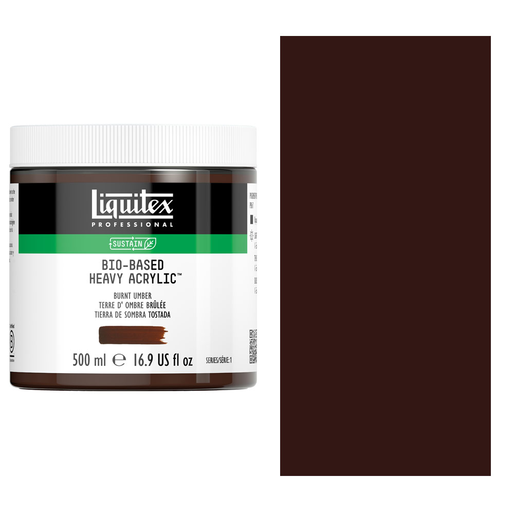 Liquitex Professional Bio-Based Heavy Acrylic 500ml Burnt Umber
