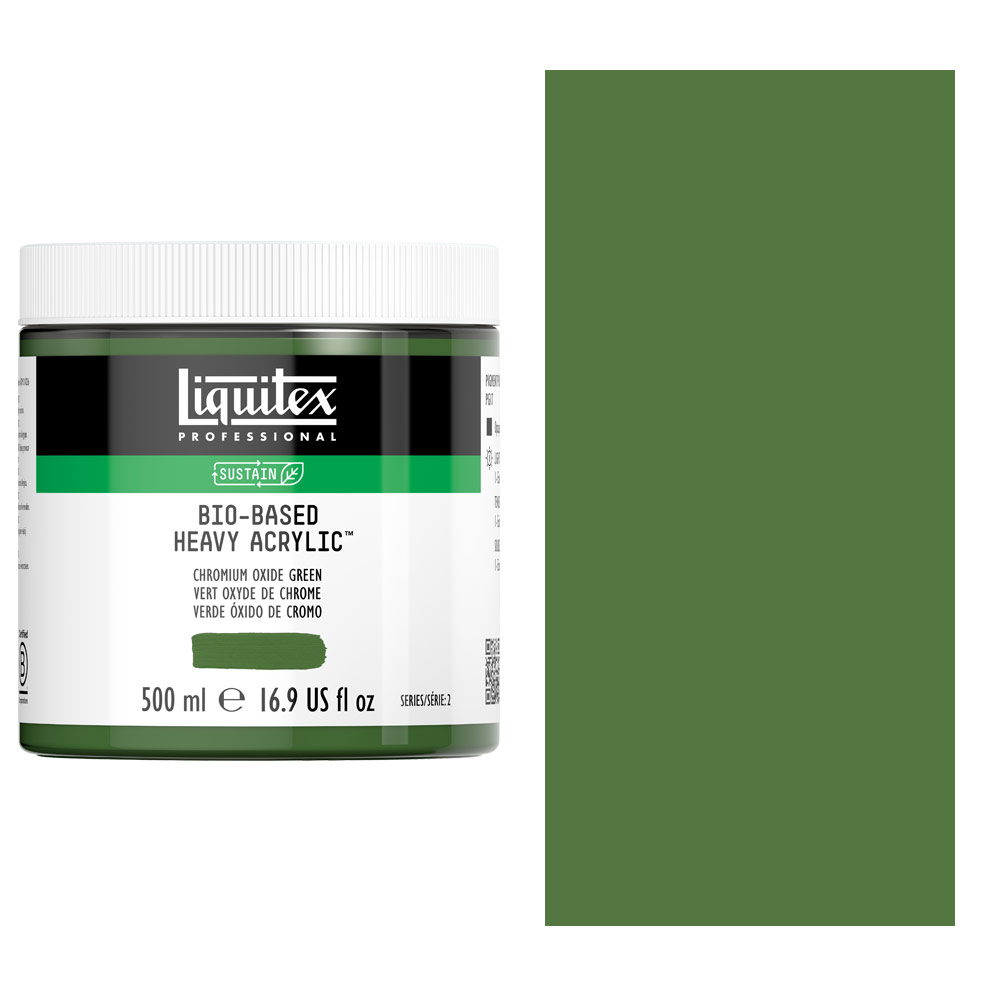 Liquitex Professional Bio-Based Heavy Acrylic 500ml Chromium Oxide Green