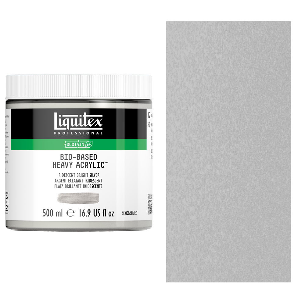 Liquitex Professional Bio-Based Heavy Acrylic 500ml Iridescent Bright Silver