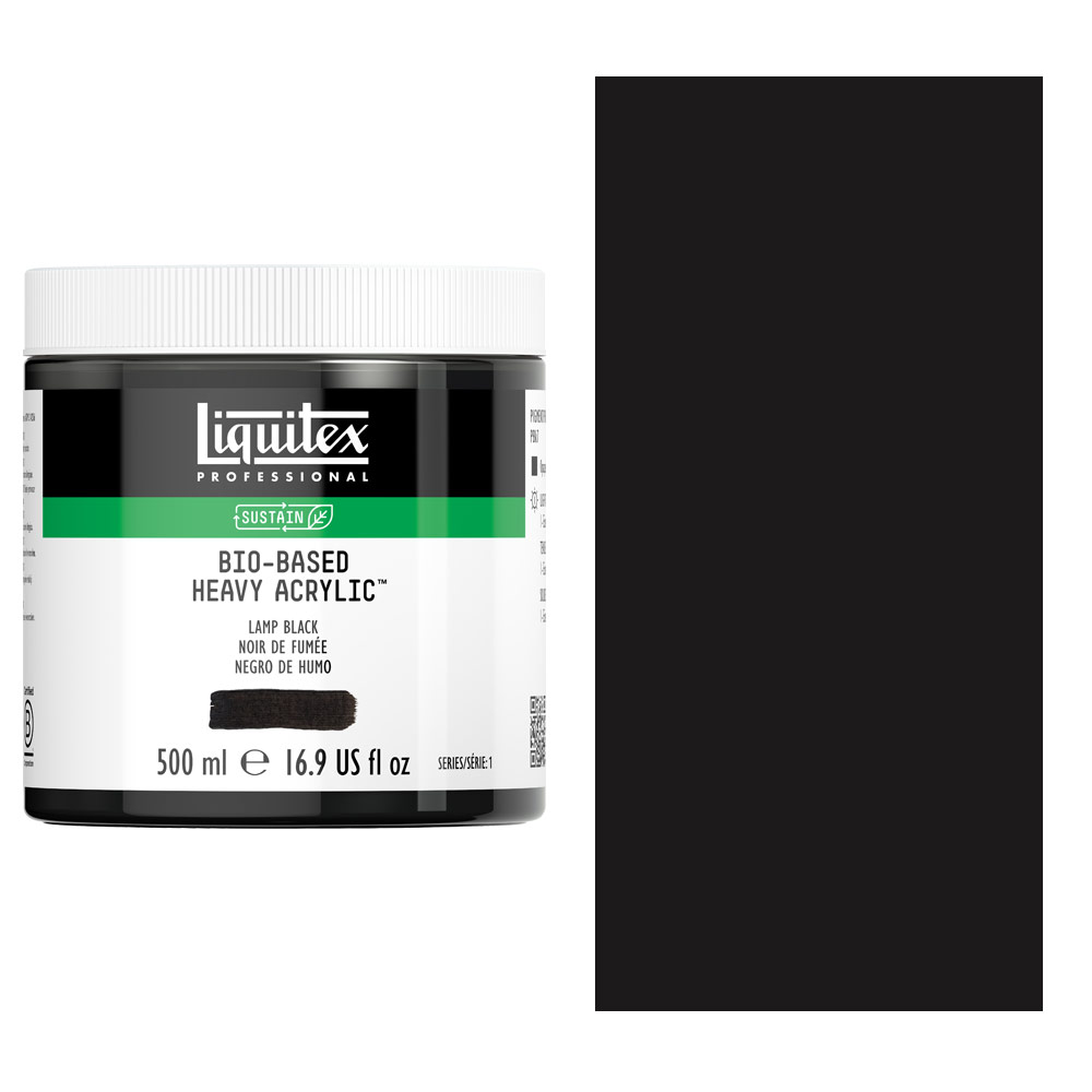Liquitex Professional Bio-Based Heavy Acrylic 500ml Lamp Black
