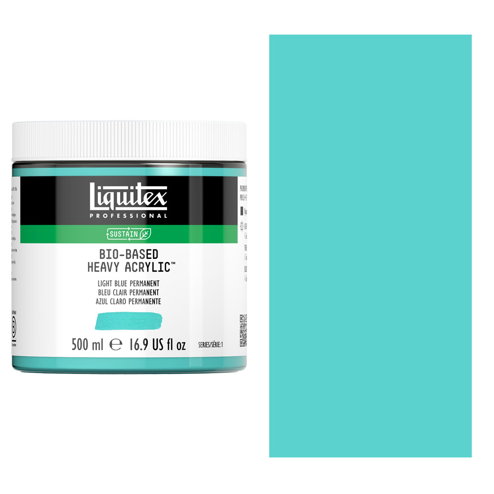 Liquitex Professional Bio-Based Heavy Acrylic 500ml Light Blue Permanent