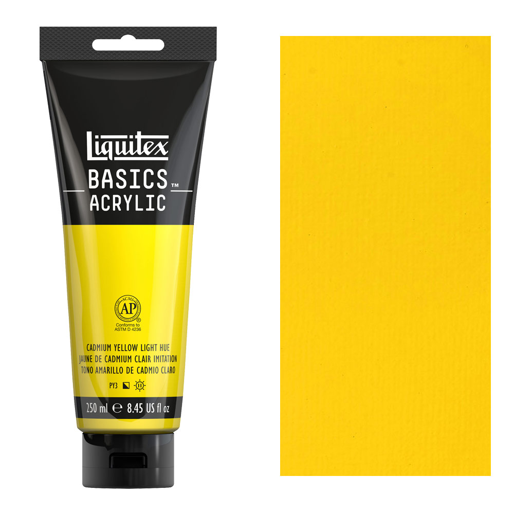 Liquitex Basics Acrylic 250ml Cadmium Yellow Light Hue