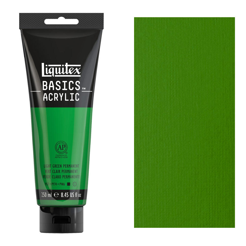 Liquitex Basics Acrylic 250ml Light Green Permanent