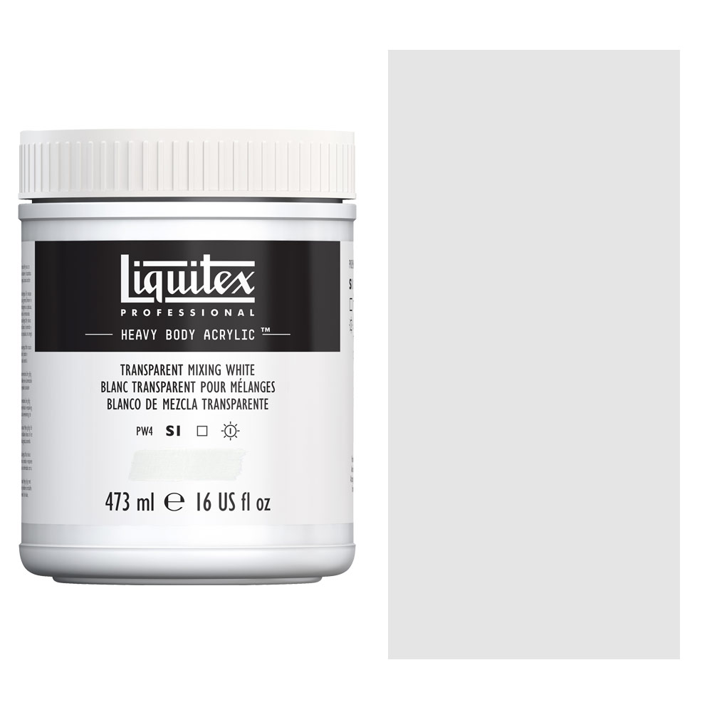 Liquitex Basics Acrylic Paint 8.45Oz-Transparent Mixing White