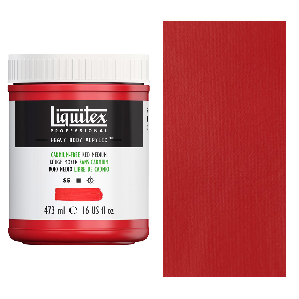 Liquitex Professional Heavy Body Acrylic 16oz Cadmium-Free Red Medium
