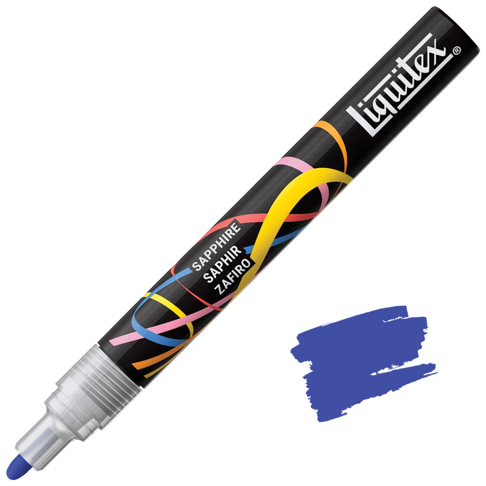 Liquitex Water-Based Acrylic Marker 2mm Sapphire