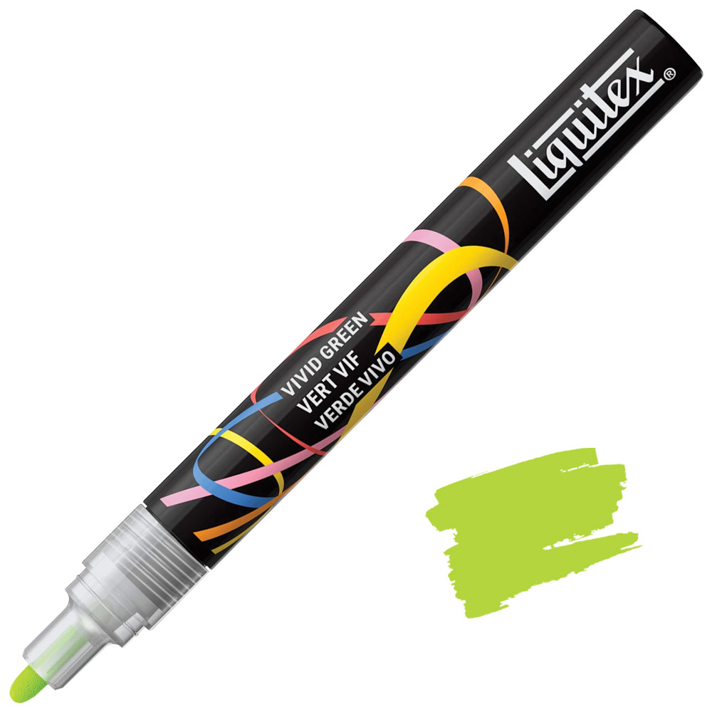Liquitex Water-Based Acrylic Marker 2mm Vivid Green