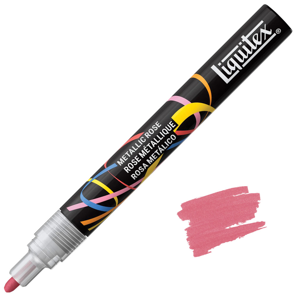 Liquitex Water-Based Acrylic Marker 2mm Metallic Rose