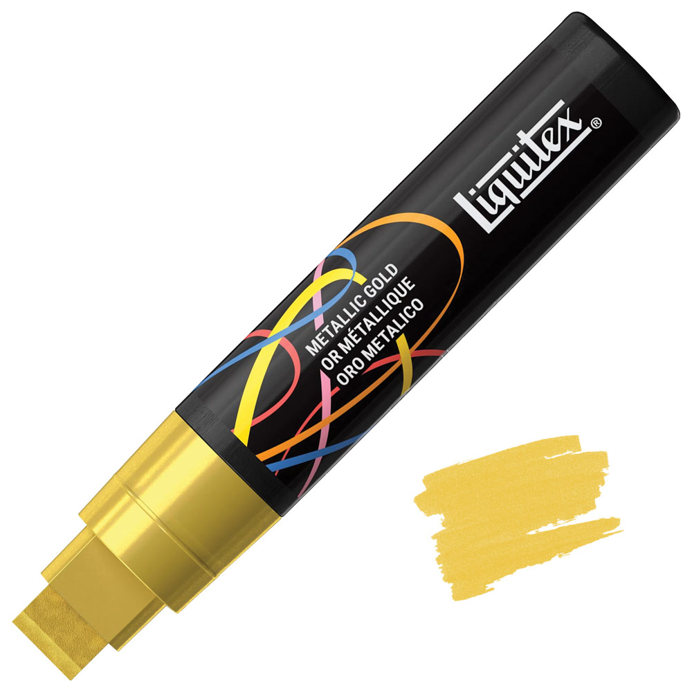 Liquitex Water-Based Acrylic Marker 15mm Metallic Gold