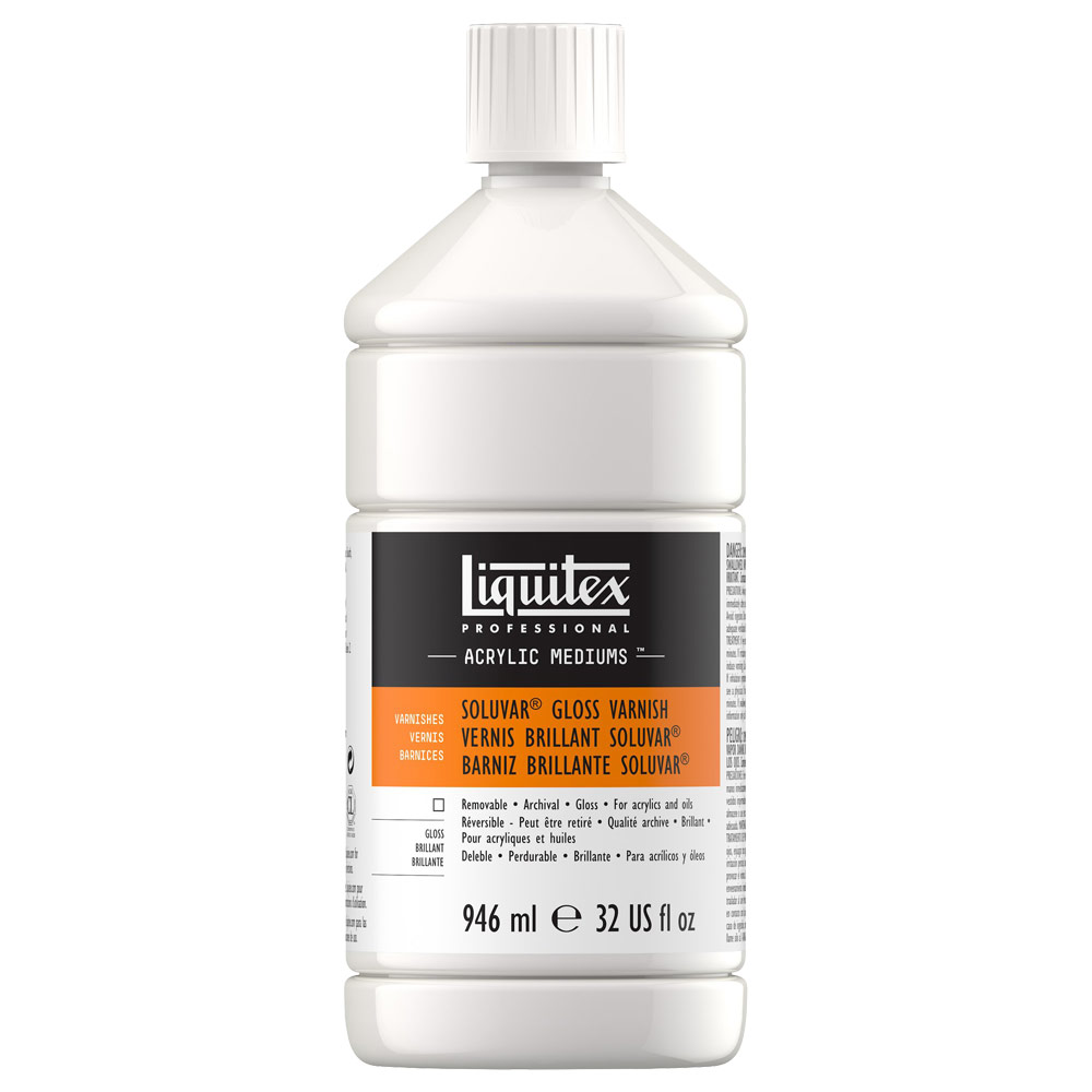 Liquitex Professional Soluvar Varnish 32oz Gloss