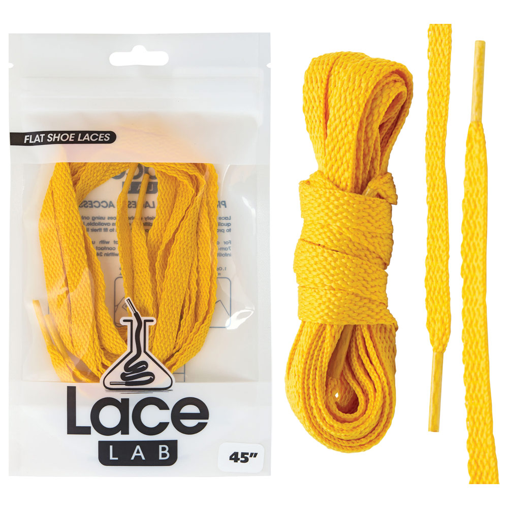 Lace Lab Flat Shoe Laces 45" Gold