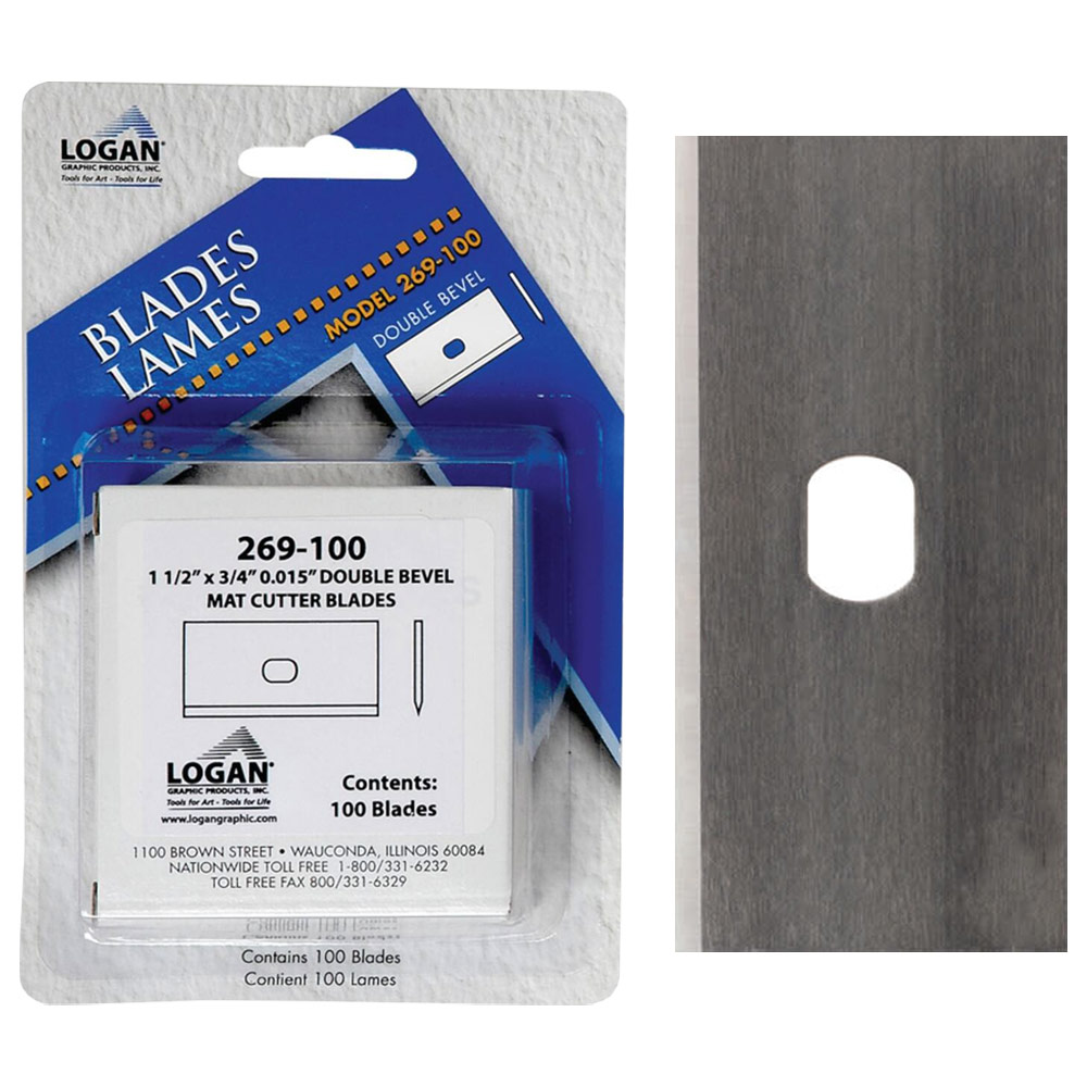Logan #269 Double Bevel Replacement Blade Refill 100 Pack