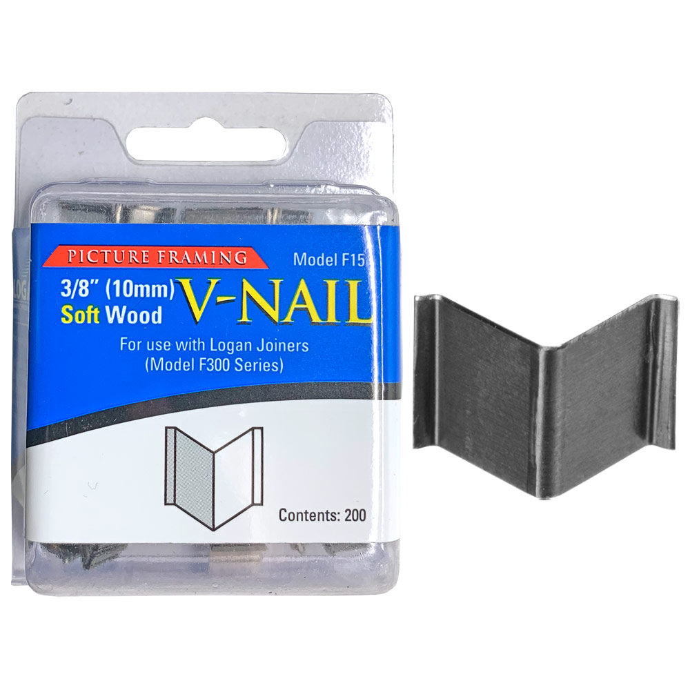 Logan Graphic Products F-15 Softwood V-Nail 200 Pack 3/8" (10mm)