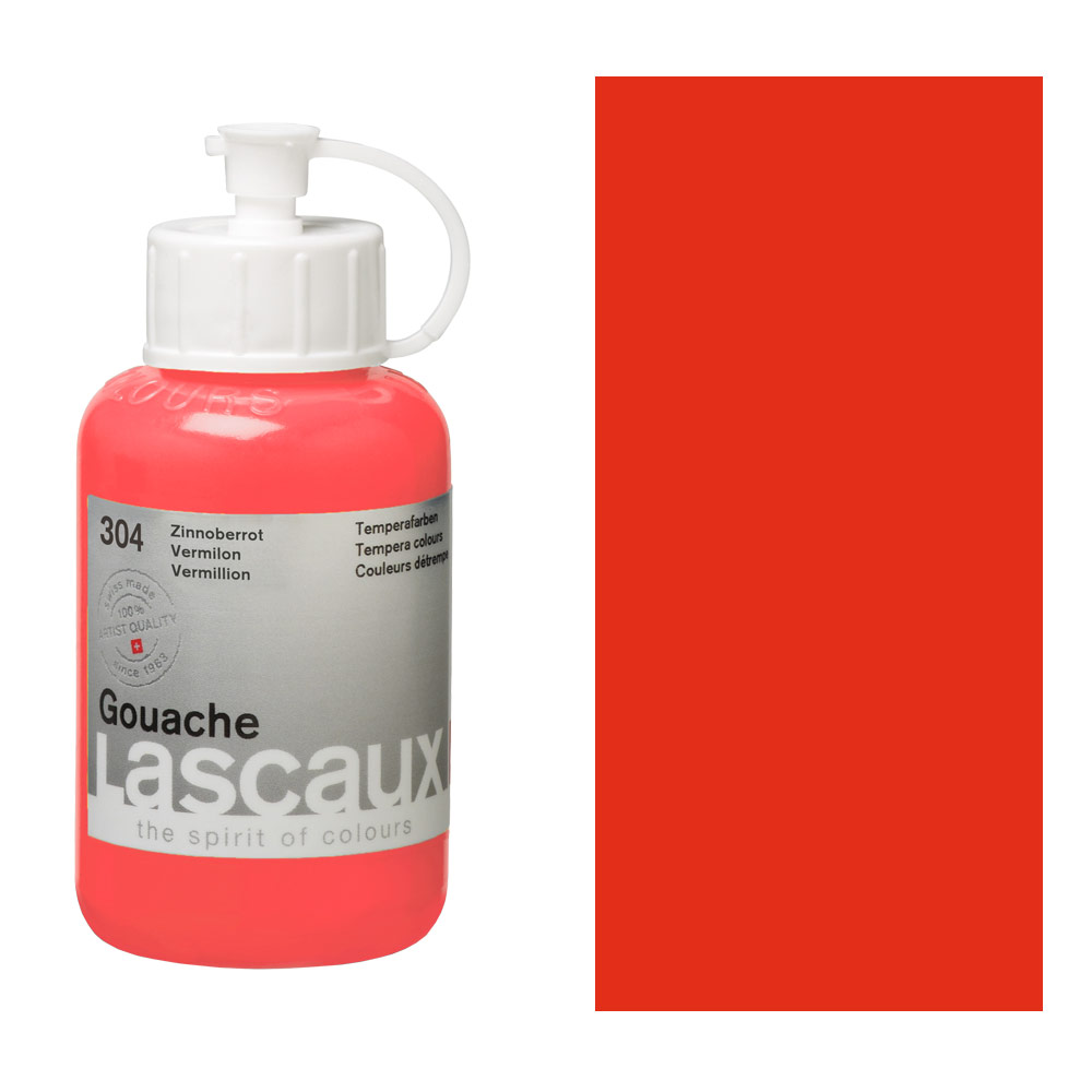 Lascaux Artist Quality Gouache 85ml Vermilion