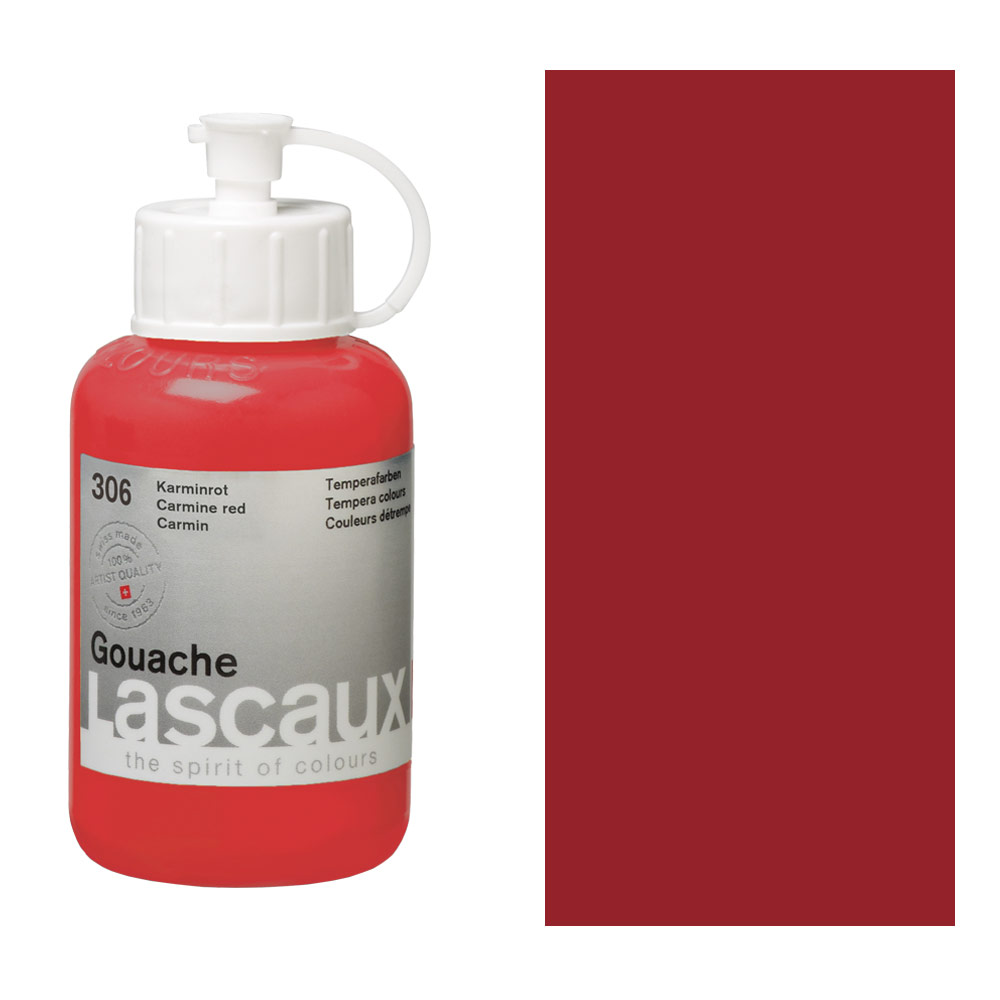 Lascaux Artist Quality Gouache 85ml Carmine Red