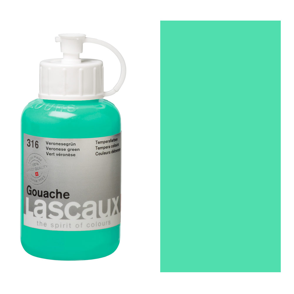 Lascaux Artist Quality Gouache 85ml Veronese Green