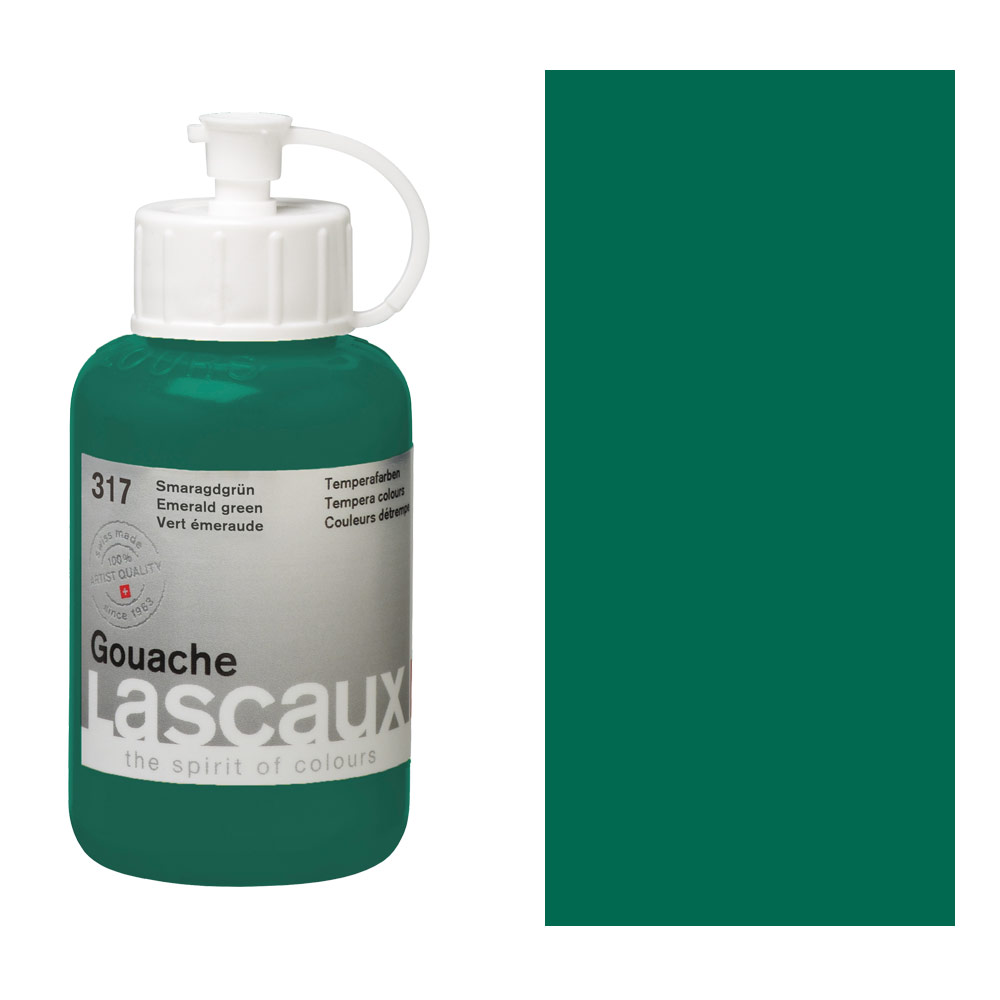 Lascaux Artist Quality Gouache 85ml Emerald Green