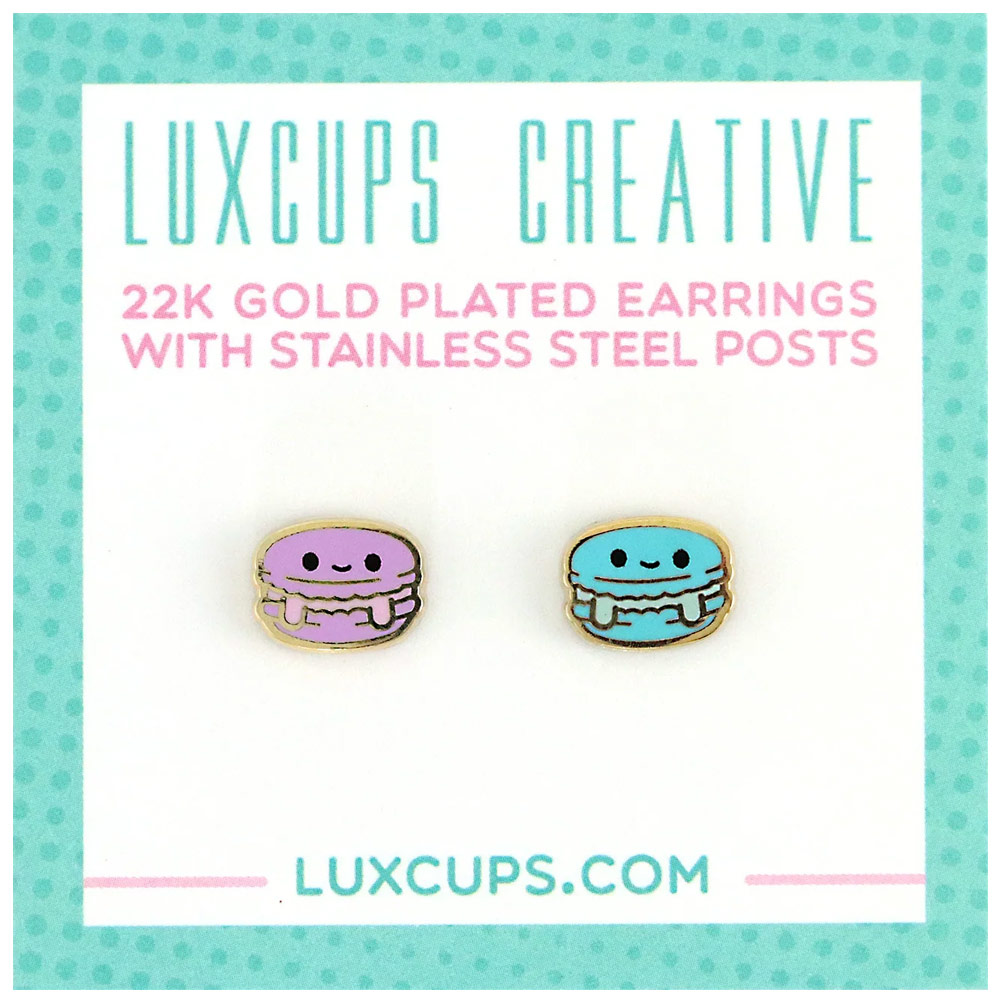 LuxCups Creative Enamel Earrings Macaron