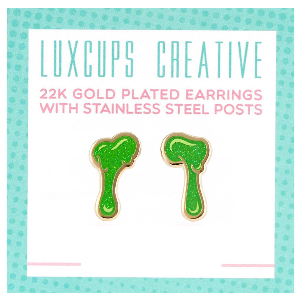 LuxCups Creative Enamel Earrings Slime