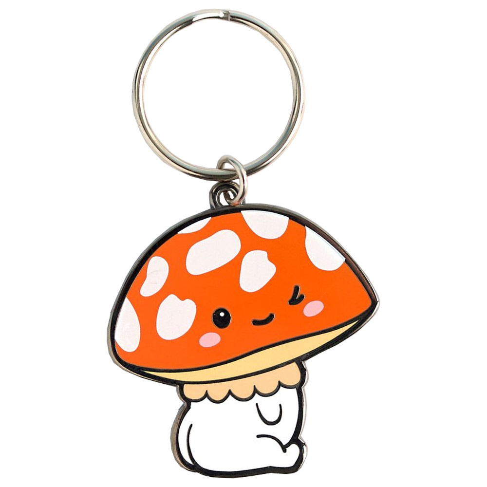 LuxCups Creative Enamel Keychain Mushroom