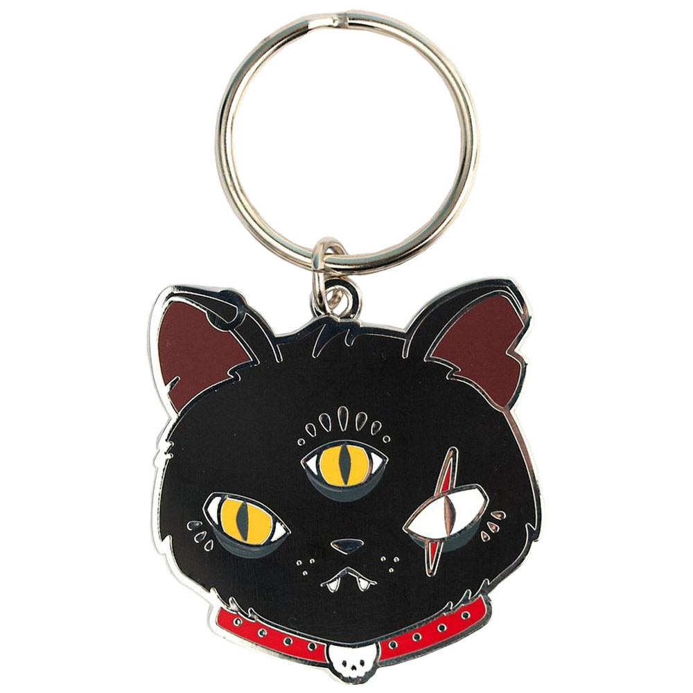 LuxCups Creative Enamel Keychain Gritty Kitty