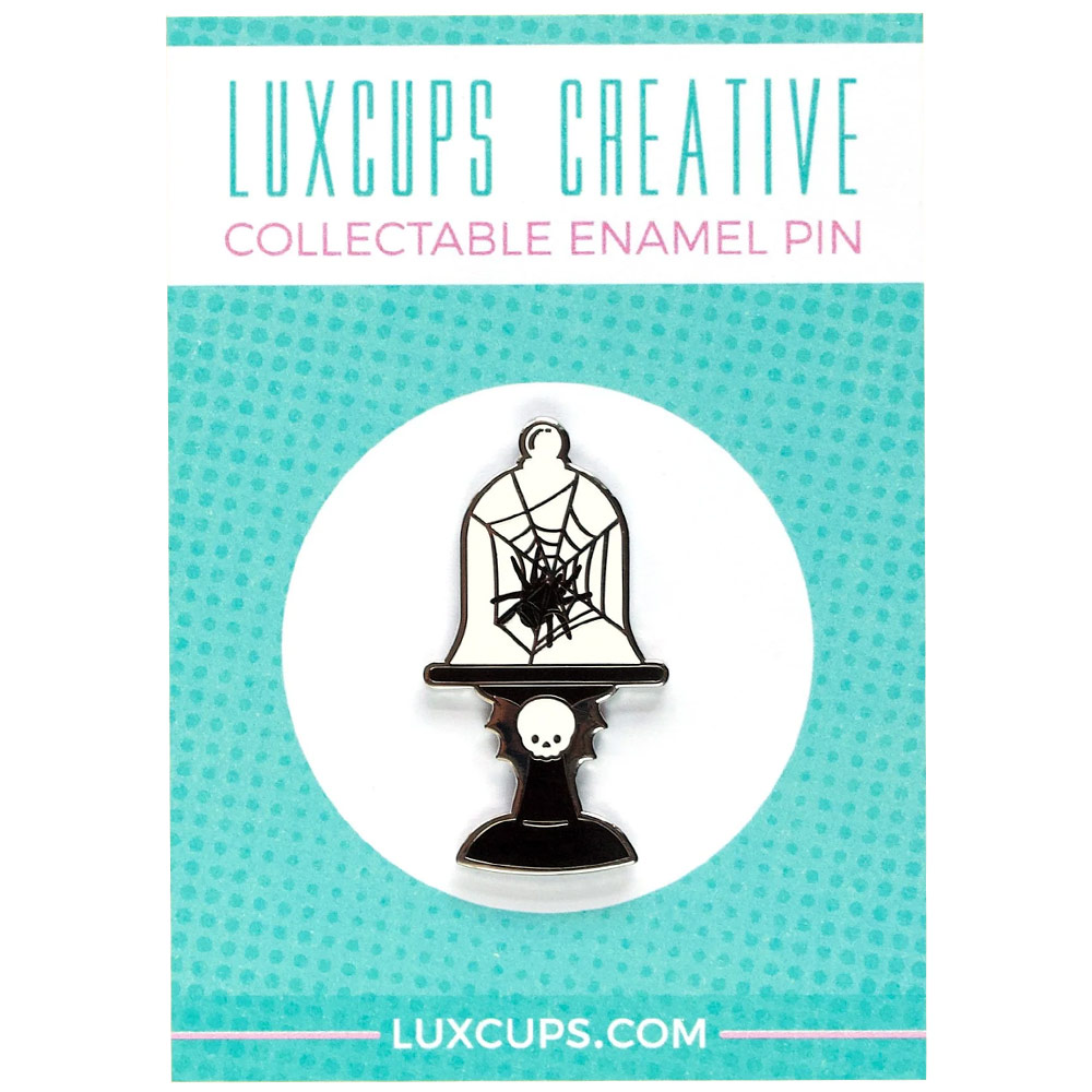 LuxCups Creative Enamel Pin Spider Cloche