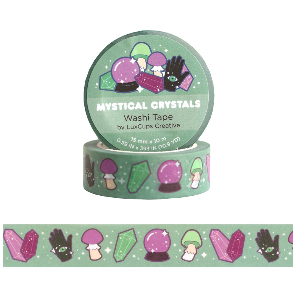 LuxCups Creative Washi Tape 15mm Mystical Crystals