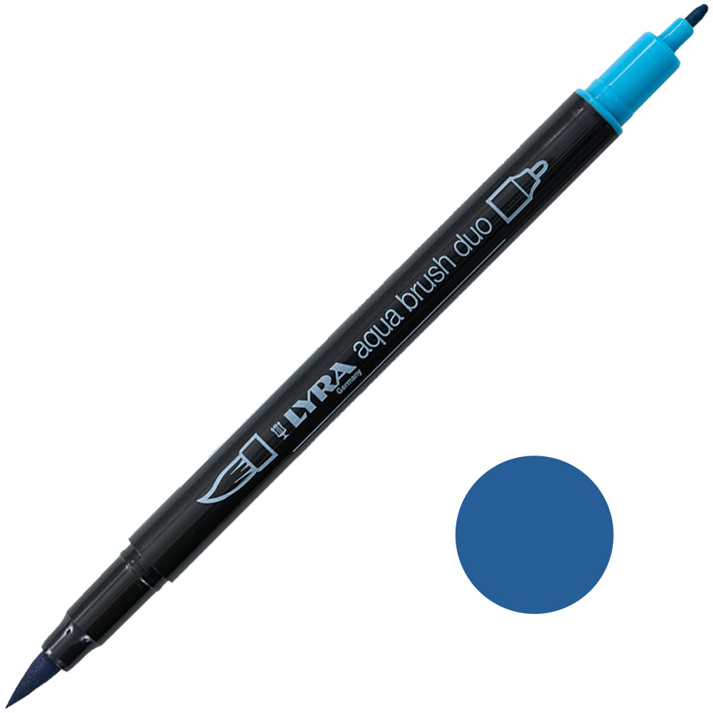 Lyra Aqua Brush Duo Marker Deep Turquoise