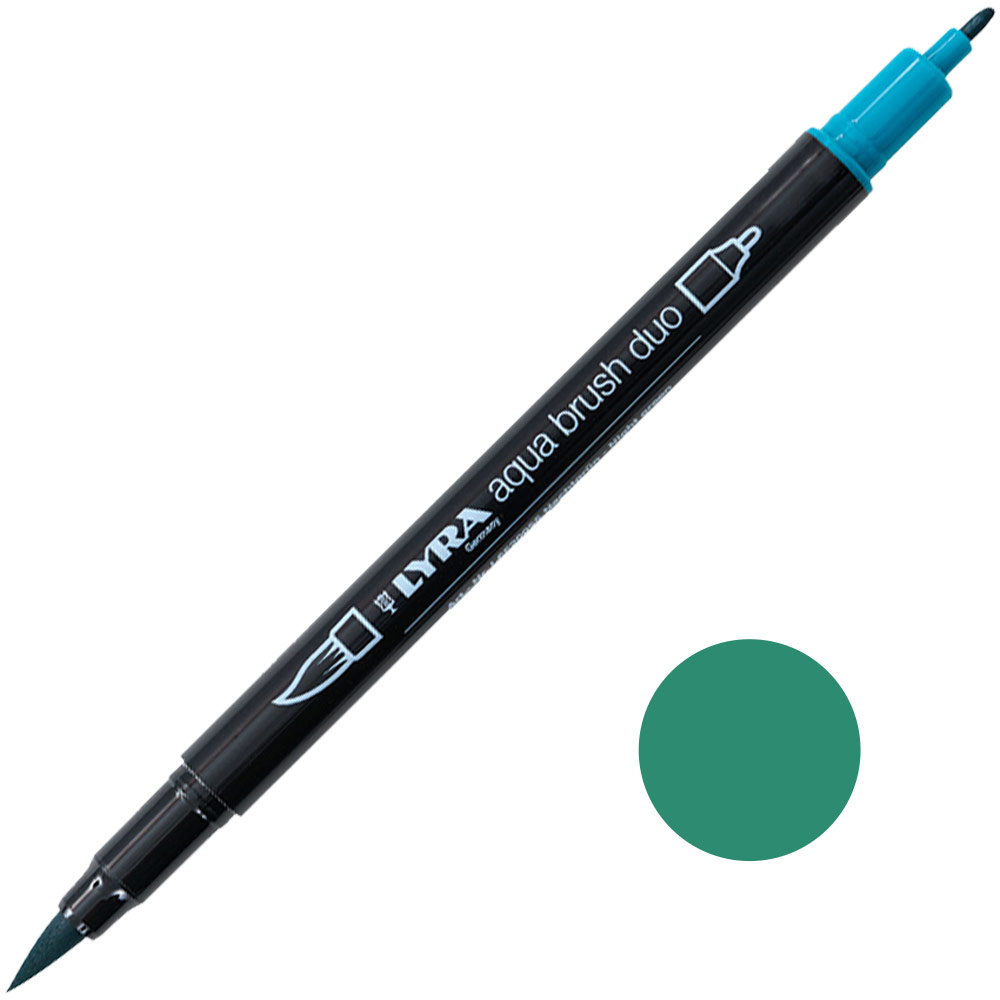 Lyra Aqua Brush Duo Marker Night Green