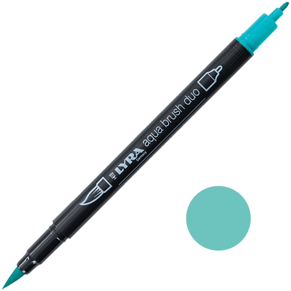 Lyra Aqua Brush Duo Marker French Green