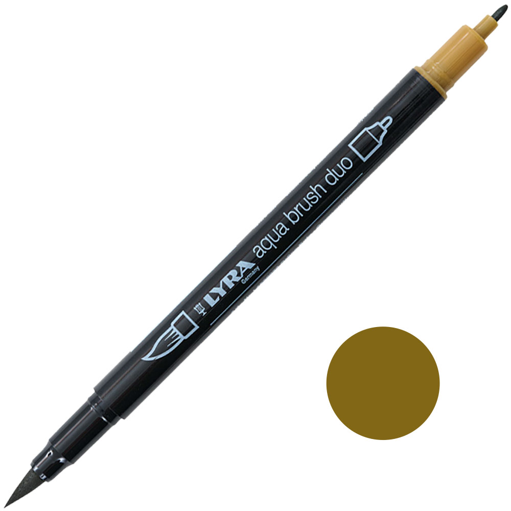 Lyra Aqua Brush Duo Marker Green Earth