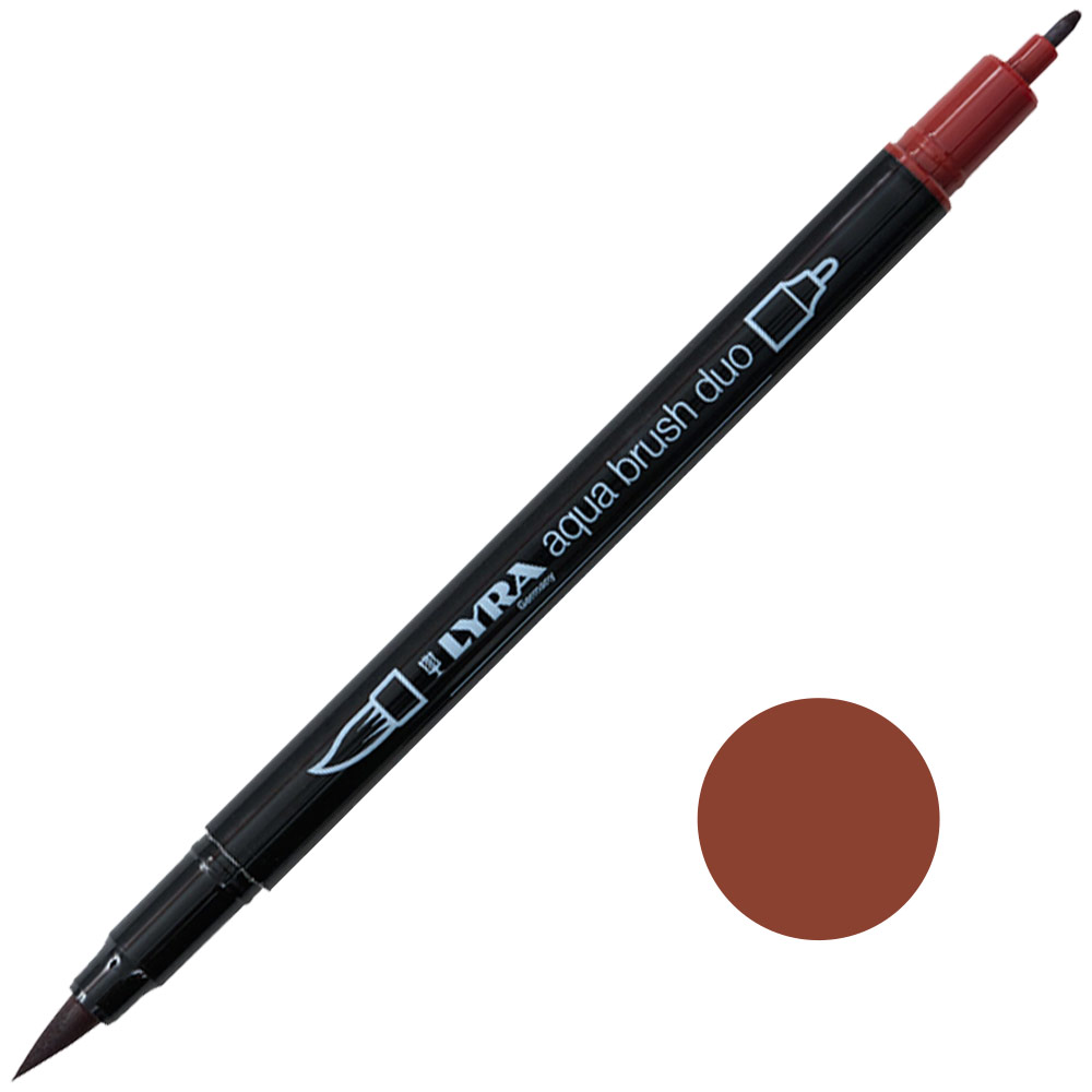 Lyra Aqua Brush Duo Marker Venetian Red