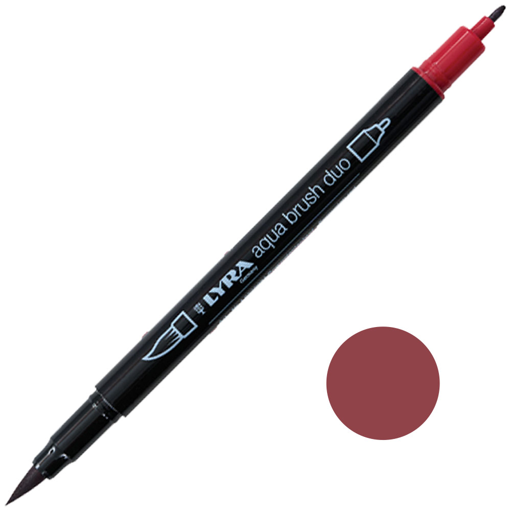 Lyra Aqua Brush Duo Marker Pompei Red