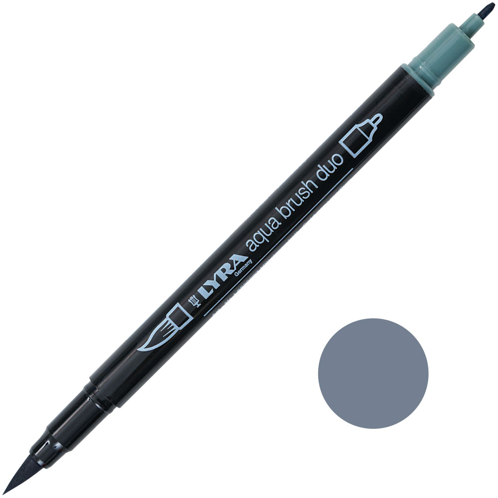 Lyra Aqua Brush Duo Marker Cold Grey Medium